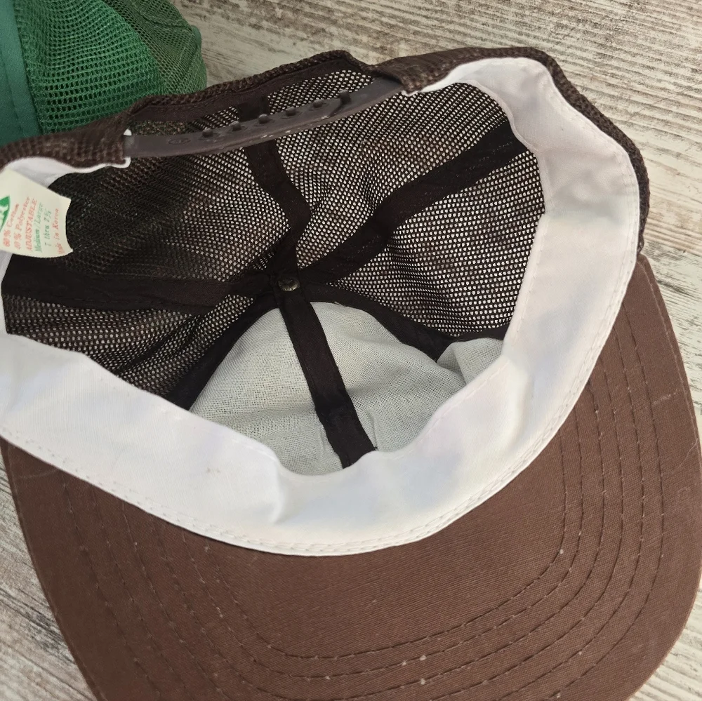 1980 Vintage Mt. St. Helens Brown Trucker Cap Snap Back - Picture 9 of 9